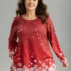Christmas Snowflake Raglan Sleeve High Low Hem T-shirt -Bloomchic Shop 10069817 be 4827bd82 4c01 41ff acb2 b387da0852e9