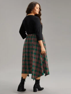 Plaid Contrast Patchwork Ruched Pocket Dress 12 Plaid Contrast Patchwork Ruched Pocket Dress -Bloomchic Shop 102170606 kw 9ba001e0 ba96 4295 afde 38d021ff2f9d