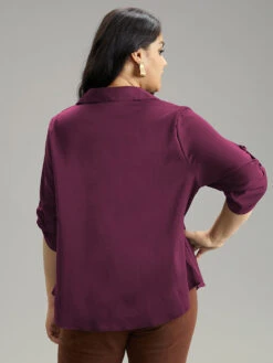 Anti-Wrinkle Solid Cowl Neck Tab Sleeve Blouse 21 Anti-Wrinkle Solid Cowl Neck Tab Sleeve Blouse -Bloomchic Shop 108741425 da 8842574e db04 4c63 88d8 9e8fd42ac4b4