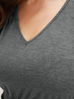 Plain Ruffle Pocket High Low Hem Tank Top -Bloomchic Shop 109465286 ph