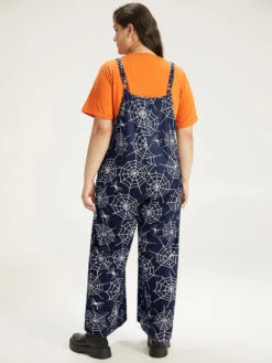 Halloween Spider Web Print Pocket Overall Cami Jumpsuit -Bloomchic Shop 110913616 mq 6534a1d4 442e 4398 87c6 e7cb3c5ebd7b