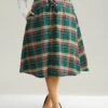 Plaid Lace Up Pocket Cropped Skirt 1 Plaid Lace Up Pocket Cropped Skirt -Bloomchic Shop 124255092 wd