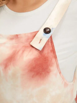 Tie Dye Pocket Button Adjustable Straps Jumpsuit -Bloomchic Shop 137568620 qc