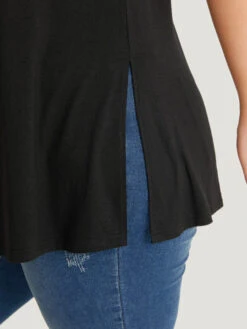 Supersoft Essentials Solid Split Side Crew Neck Tank Top -Bloomchic Shop 13794601 kw ab7c45bc 451c 4b6e b0d8 f37972c8c5fd