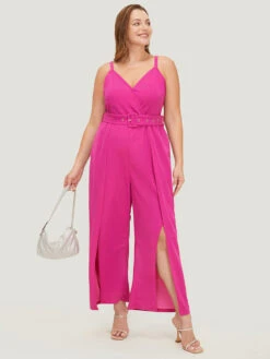 Plain Pocket Wrap Buckle Belt Jumpsuit -Bloomchic Shop 148067397 wb de6e66db 0ae5 41da a6e8 882ab2da85db