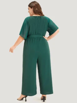 Solid Belted Pocket Cut Out Zipper Jumpsuit -Bloomchic Shop 148378713 hu