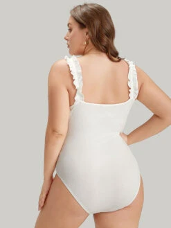 Supersoft Essentials Plain Frill Trim Cami Bodysuit -Bloomchic Shop 160782701 kh