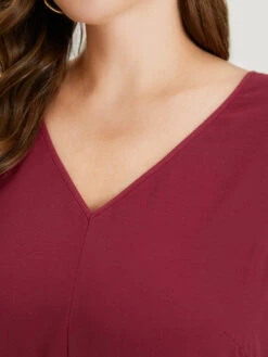 Plain Ruffle Cap Sleeve V Neck Zipper Jumpsuit -Bloomchic Shop 161204771 cw