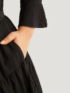 Supersoft Essentials Plain Ruffles Gathered Notched Dress 13 Supersoft Essentials Plain Ruffles Gathered Notched Dress -Bloomchic Shop 183776174 bz c5bfe7b2 df90 4010 bfdf e98f1e58c0f6