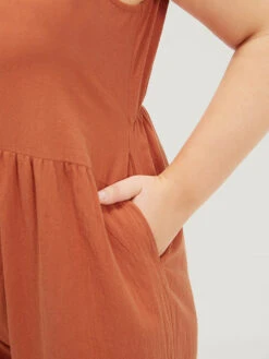 Plain Pocket Zipper Patchwork Tank Jumpsuit -Bloomchic Shop 184146815 tq c64fca3c 7249 4af3 b7bd c9c533503ce7