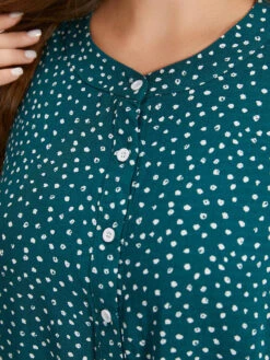 Polka Dot Button Down Patchwork Tank Top -Bloomchic Shop 189437071 ji