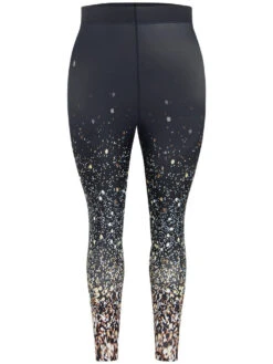 Christmas Ombre Snowflake Elastic Waist Skinny Leggings 13 Christmas Ombre Snowflake Elastic Waist Skinny Leggings -Bloomchic Shop 193092201 hb