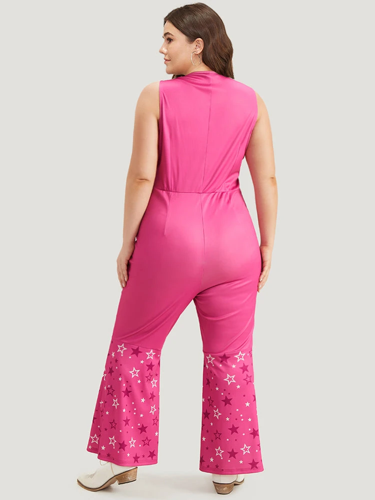 Halloween Star Button Up Bootcut Sleeveless Jumpsuit 5 Halloween Star Button Up Bootcut Sleeveless Jumpsuit - Image 3