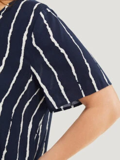 Striped Patchwork Hanky Hem Blouse 21 Striped Patchwork Hanky Hem Blouse -Bloomchic Shop 198049154 nr 965f64cd 533c 48d6 9231 77b3c83633e6