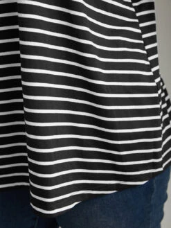 V Neck Striped Contrast Trim Tank Top -Bloomchic Shop 202180735 si