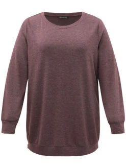 Plain Zipper Round Neck Elastic Cuffs Sweatshirt -Bloomchic Shop 215011899 bv 61fb6f16 bce1 4a05 9a24 fad74344702b