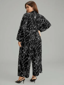 Halloween Art & Design Belted Pocket Jumpsuit -Bloomchic Shop 249720474 ow