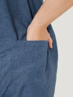 Plain Pocket Button Through Ruffle Trim Overall Jumpsuit -Bloomchic Shop 253506546 ub