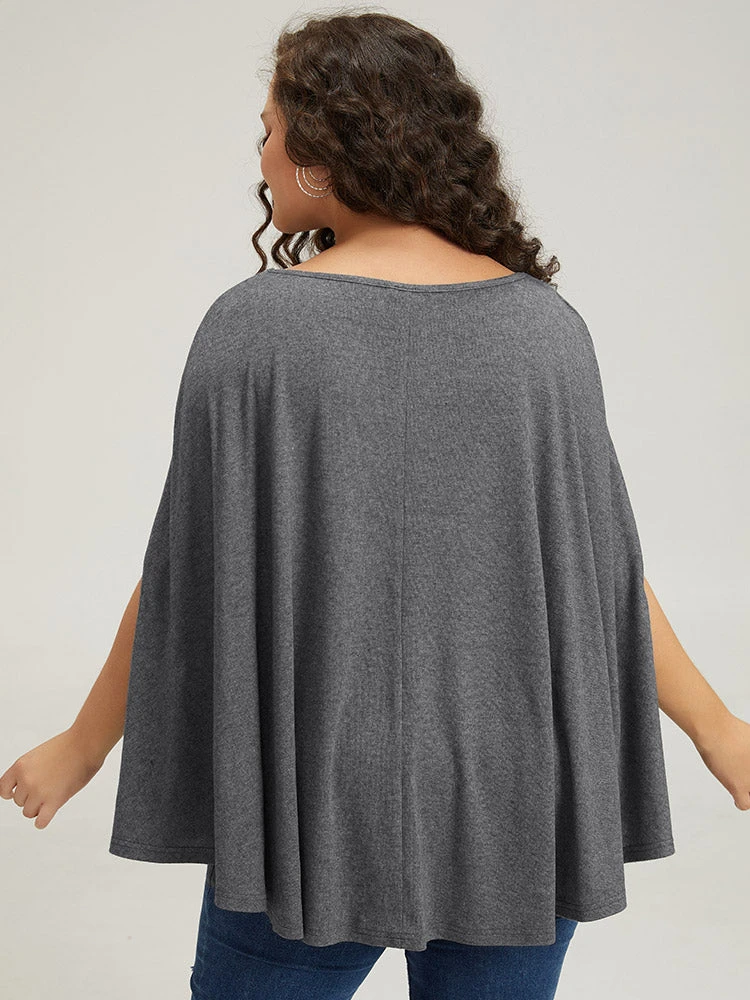 Solid Dolman Sleeve Crew Neck T-shirt 3 Solid Dolman Sleeve Crew Neck T-shirt - Image 2
