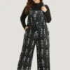 Halloween Skull Print Pocket Ties Cami Jumpsuit -Bloomchic Shop 263243367 ts