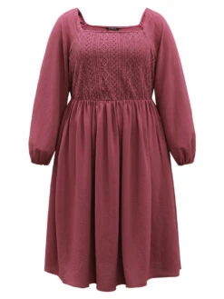 Crochet Lace Square Neck Elastic Cuffs Dress 15 Crochet Lace Square Neck Elastic Cuffs Dress -Bloomchic Shop 272569942 qy e0068c47 e848 4e6a 9634 ff10da5471fd