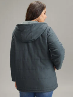 Hooded Drawstring Quilted Pocket Zipper Fly Coat 11 Hooded Drawstring Quilted Pocket Zipper Fly Coat -Bloomchic Shop 275190770 fo