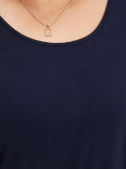 Plain Mesh Patchwork Lantern Sleeve Crew Neck Bodysuit -Bloomchic Shop 278538041 vf