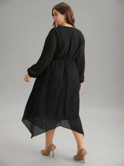 Plain Textured V Neck Hanky Hem Dress 31 Plain Textured V Neck Hanky Hem Dress -Bloomchic Shop 279968485 uj 662c8d61 9f0f 4d1b a43f c5c6a61e614f