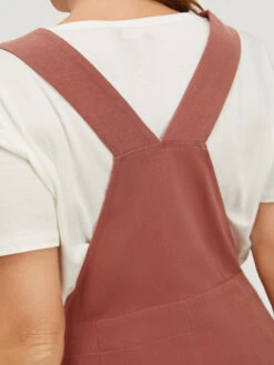 Plain Pocket Button Side Overall Jumpsuit 20 Plain Pocket Button Side Overall Jumpsuit -Bloomchic Shop 281812388 ux