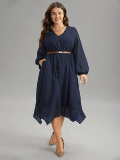 Plain Textured V Neck Hanky Hem Dress 29 Plain Textured V Neck Hanky Hem Dress -Bloomchic Shop 286150713 gy 54aa17df 7f12 4e23 9649 f8d1d6d3cb13