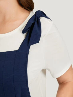 Solid Pleated Patched Pocket Laser Cut Overall Jumpsuit -Bloomchic Shop 289420211 lp