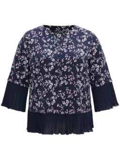 Ditsy Floral Pleated Cuffs Patchwork Blouse -Bloomchic Shop 297212680 vp 57c0dcb3 6b9d 47a9 a5f5 e841a8d7416e