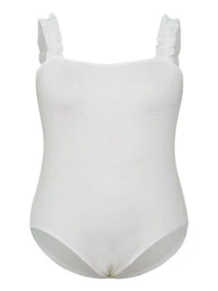 Supersoft Essentials Plain Frill Trim Cami Bodysuit -Bloomchic Shop 312586608 vj