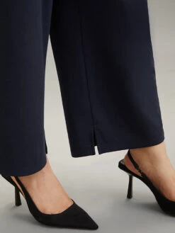 Solid Wide Leg Elastic Waist Pants -Bloomchic Shop 3220147 oz