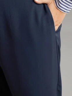 Plain Buckle Detail Bowknot Pocket Pants -Bloomchic Shop 324892400 tl