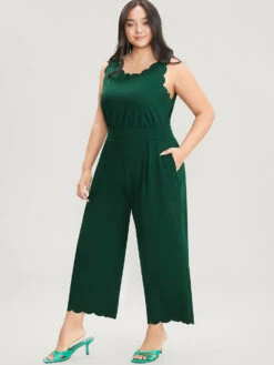 Solid Sleeveless Pocket Scalloped Trim Jumpsuit 15 Solid Sleeveless Pocket Scalloped Trim Jumpsuit -Bloomchic Shop 325719756 xj cb07ddde 52e1 42eb bcef b43909fe41fb