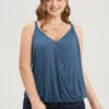 Plain Surplice Neck Sleeveless Cami Top 2 Plain Surplice Neck Sleeveless Cami Top -Bloomchic Shop 332469599 wg