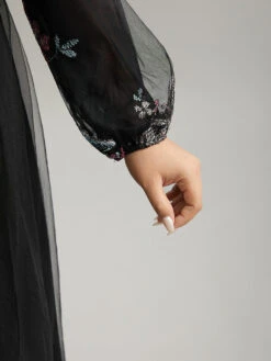 Butterfly Embroidered Mesh Gathered Patchwork Dress -Bloomchic Shop 33692296 kk 6270435c 106d 4599 9f7c 642eaa9d7a26