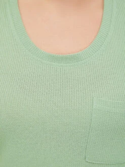 Solid Patched Pocket Waffle Knit Tank Top -Bloomchic Shop 341029406 km