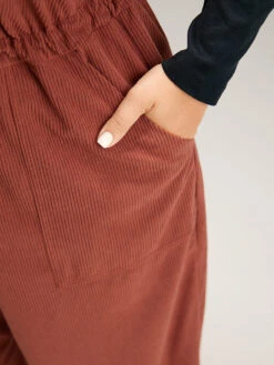 Plain Textured Drawstring Adjustable Straps Jumpsuit -Bloomchic Shop 342626746 wi c463fe23 651f 4ce0 b8e5 243f73cef1ac