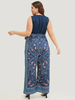 Paisley Patchwork Zipper Pocket Belted Tank Jumpsuit 26 Paisley Patchwork Zipper Pocket Belted Tank Jumpsuit -Bloomchic Shop 343702783 iw c858cf90 9adc 46d0 8822 decbffd5f8e5