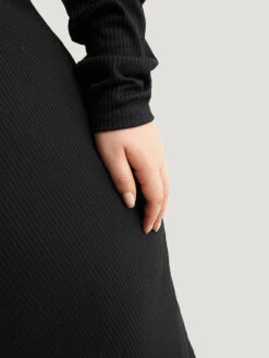 Plain Rib Knit Metal Detail Cami Dress -Bloomchic Shop 349279061 ce