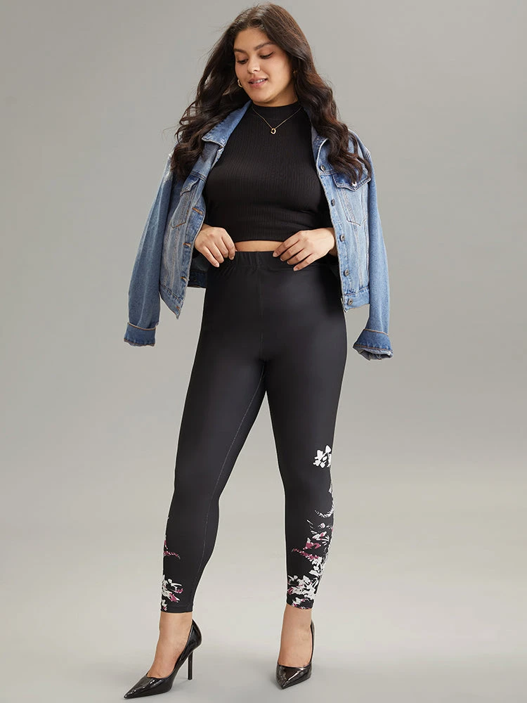 Boho Print High Rise Skinny Leggings 5 Boho Print High Rise Skinny Leggings - Image 3