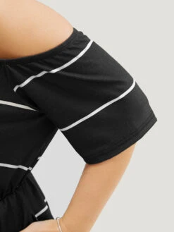 Striped Print Knot Pocket Tassels One Shoulder Romper 23 Striped Print Knot Pocket Tassels One Shoulder Romper -Bloomchic Shop 351894802 jd 2f96aa76 9302 4f4d a6d0 e4d7858fac13