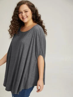 Solid Dolman Sleeve Crew Neck T-shirt 12 Solid Dolman Sleeve Crew Neck T-shirt -Bloomchic Shop 357869633 hy