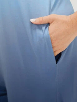 Ombre Scoop Neck Pocket Adjustable Straps Jumpsuit -Bloomchic Shop 358825427 bk