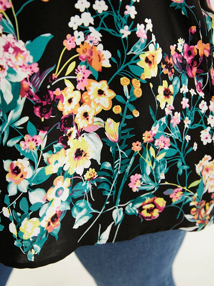 Floral Print V Neck Sleeveless Tank Top 9 Floral Print V Neck Sleeveless Tank Top - Image 7