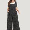 Polka Dot Pocket Button Detail Overall Jumpsuit -Bloomchic Shop 367124299 zw