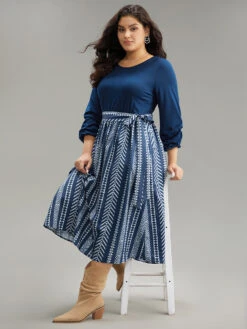 Bandana Striped Patchwork Pocket Belted Dress -Bloomchic Shop 368246413 sy 760ffdd8 4851 4b87 a415 ab2eb06523cc