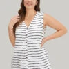 Striped Print Button Through Tank Top -Bloomchic Shop 400965817 aa 346b21f1 070f 404a 99eb 939fa7608f92